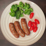 Sausages, Broccoli and Baby Tomatoes